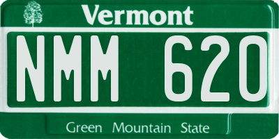 VT license plate NMM620