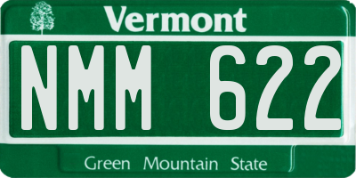VT license plate NMM622