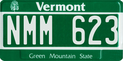 VT license plate NMM623
