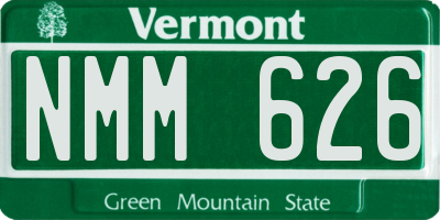 VT license plate NMM626