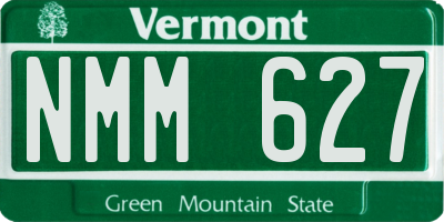 VT license plate NMM627