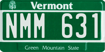 VT license plate NMM631