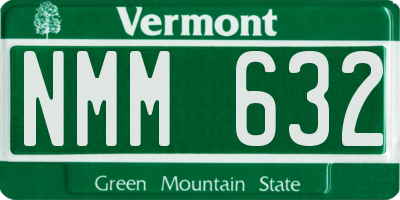 VT license plate NMM632