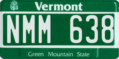 VT license plate NMM638