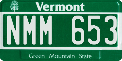 VT license plate NMM653