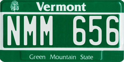 VT license plate NMM656