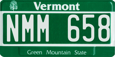 VT license plate NMM658