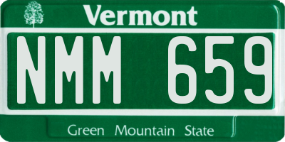 VT license plate NMM659