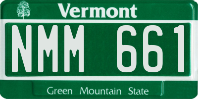 VT license plate NMM661
