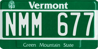 VT license plate NMM677