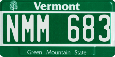VT license plate NMM683