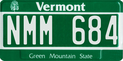 VT license plate NMM684