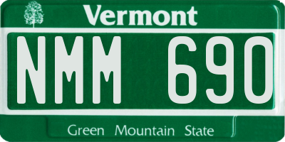VT license plate NMM690