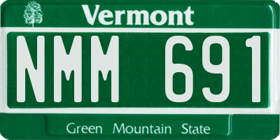 VT license plate NMM691