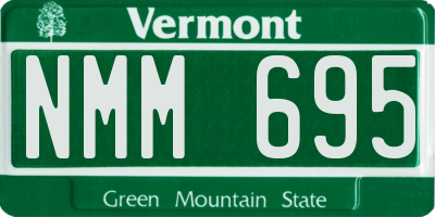 VT license plate NMM695