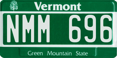 VT license plate NMM696