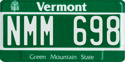 VT license plate NMM698