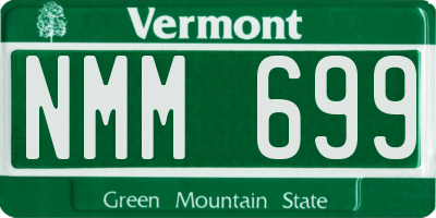 VT license plate NMM699