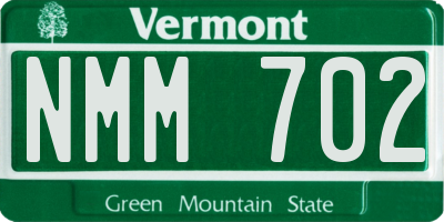 VT license plate NMM702
