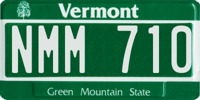 VT license plate NMM710