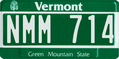 VT license plate NMM714