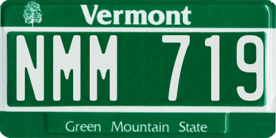 VT license plate NMM719