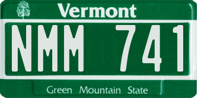 VT license plate NMM741