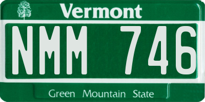VT license plate NMM746