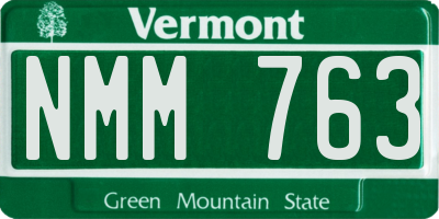 VT license plate NMM763