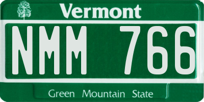 VT license plate NMM766