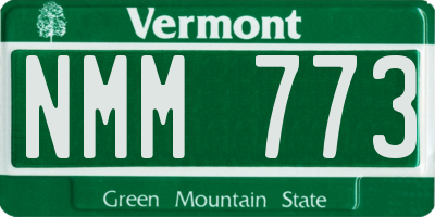 VT license plate NMM773