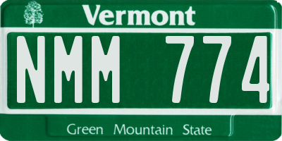 VT license plate NMM774