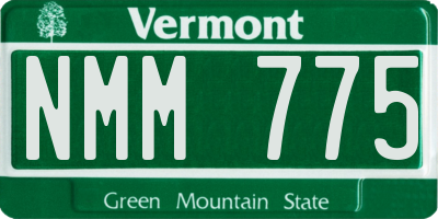 VT license plate NMM775