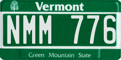 VT license plate NMM776