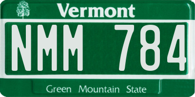 VT license plate NMM784