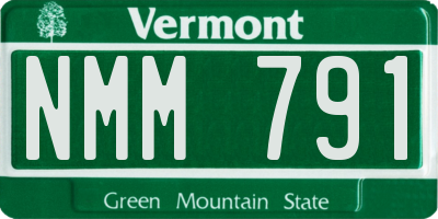 VT license plate NMM791
