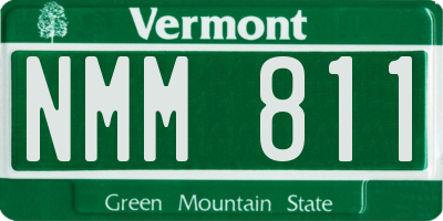 VT license plate NMM811