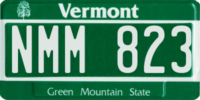 VT license plate NMM823