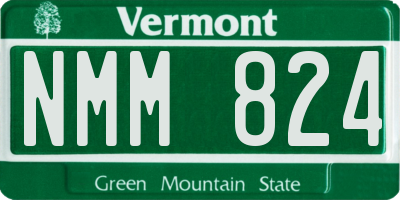 VT license plate NMM824