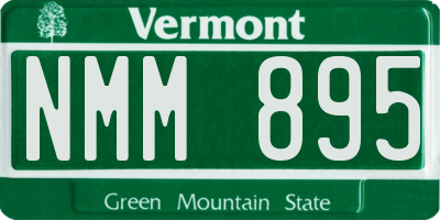 VT license plate NMM895