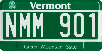 VT license plate NMM901