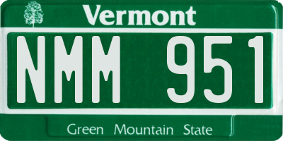 VT license plate NMM951