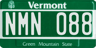 VT license plate NMN088