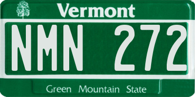 VT license plate NMN272