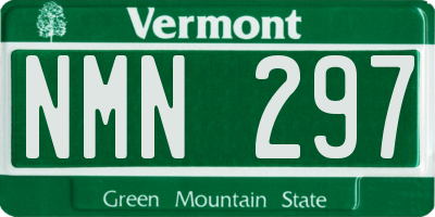 VT license plate NMN297