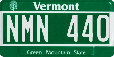 VT license plate NMN440