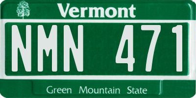 VT license plate NMN471