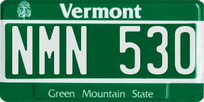 VT license plate NMN530