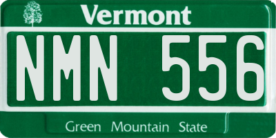 VT license plate NMN556