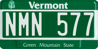 VT license plate NMN577
